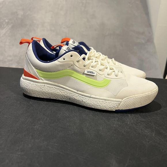 Vans UltraRange Shoes Mens Size 7 White Volt Navy UltraCush Athletic Sneakers main image 8